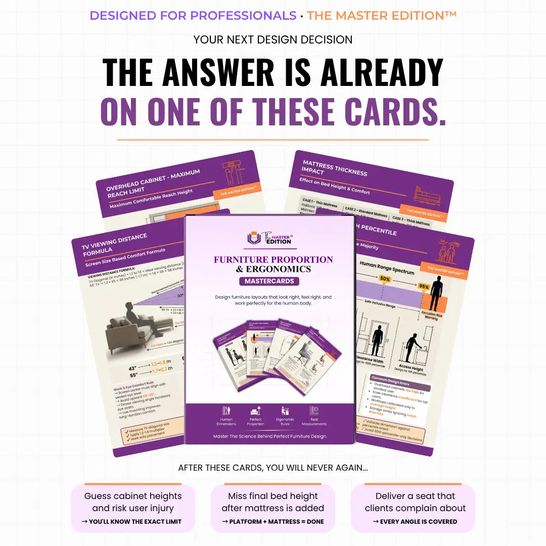 Furniture Proportion & Ergonomics Mastercards