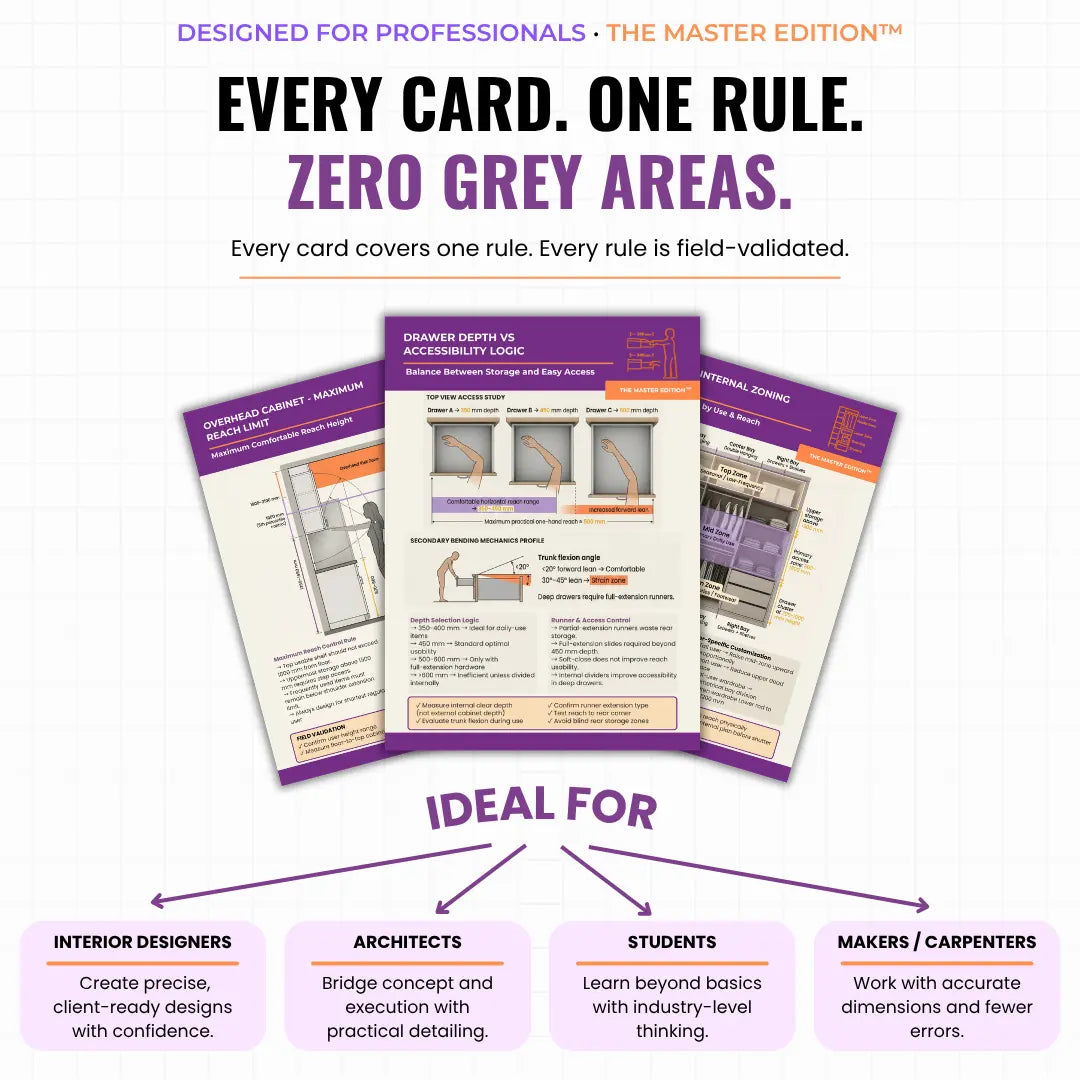 Furniture Proportion & Ergonomics Mastercards
