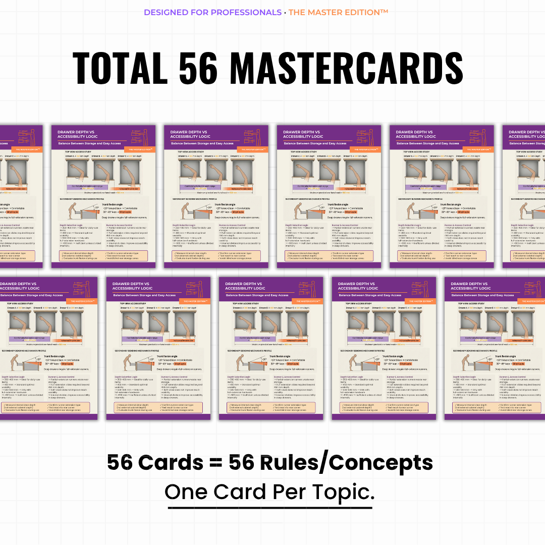 Furniture Proportion & Ergonomics Mastercards